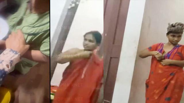 Hot Nasty Mallu Aunty Boobs Pressed Spy Cam Leak